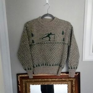 L.L. Bean patterned ski wool sweater
